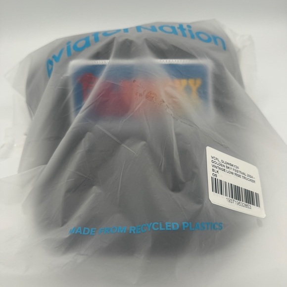 NWT Aviator Nation Golden Sky 2014 Festival Trucker Hat Cap Black Country Music - Picture 3 of 16